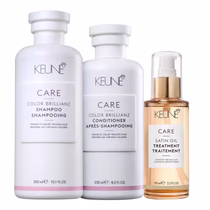 Imagem do produto Kit Keune Care Color Brillianz Shampoo 300ml e Condicionador 250ml + Satin Oil 95ml