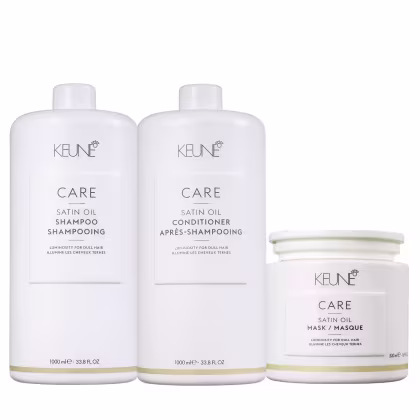 Imagem do produto Kit Keune Care Satin Oil Shampoo 1000ml + Condicionador 1000ml + Máscara 500ml