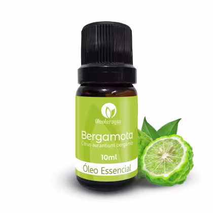 Óleo essencial de Bergamota, da marca Oleoterapia Brasil.