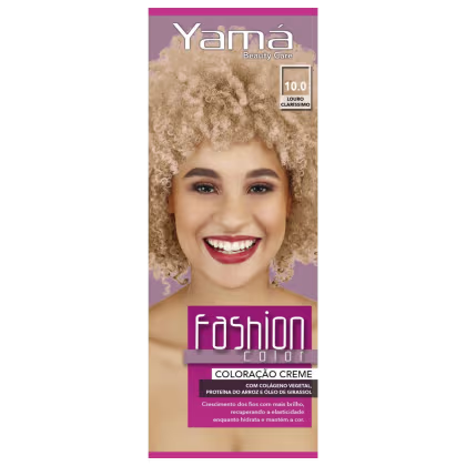 Imagem do produto Yamá Beauty Care Fashion Color 10.0 Louro Claríssimo - Coloração 60g