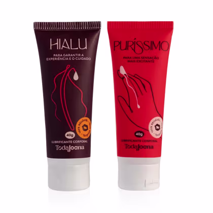 Imagem do produto Kit Gel Lubrificante Toda Joana Hialu + Puríssimo