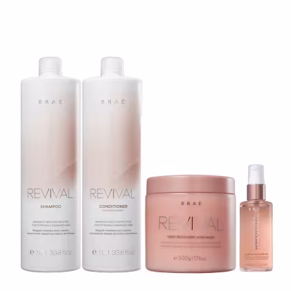 Imagem do produto Kit Braé Revival Gorgeous Shine Salon (4 Produtos)