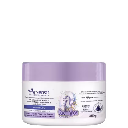 Imagem do produto Arvensis Cosméticos Naturais Cachinhos Naturais 2x1 Crespos - Máscara Capilar Infantil 250g