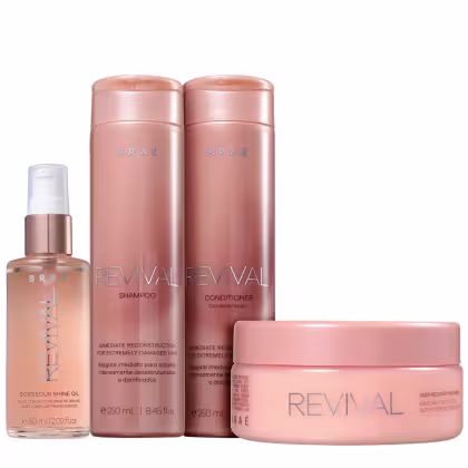 Imagem do produto Kit Braé Revival Gorgeous Shine Home Care (4 Produtos)
