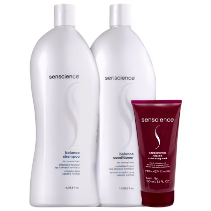 Imagem do produto Kit Senscience Balance Salon + Inner Restore Intensif Moisturizing Mask (3 Produtos)