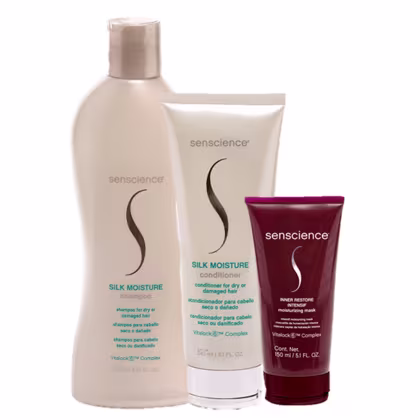 Imagem do produto Kit Senscience Silk Moisture + Inner Restore Intensif Moisturizing Mask Triplo (3 Produtos)