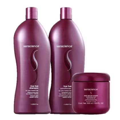Imagem do produto Kit Senscience True Hue Salon + Inner Restore Intensif Moisturizing Mask Trio (3 Produtos)