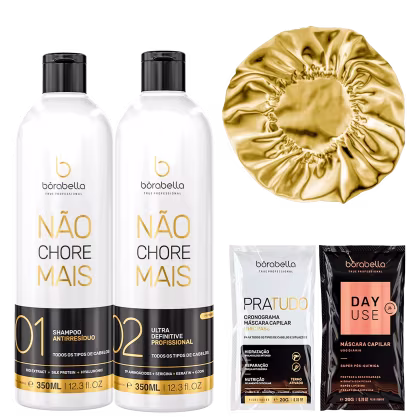 Imagem do produto Kit Não Chore Mais Borabella 2x350ml + Sachês + Touca Cetim