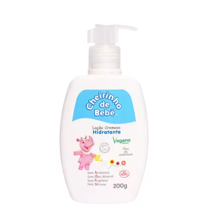 Loção Corporal Hidratante Infantil Azul, da marca Cheirinho de Bebê
