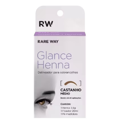 Imagem do produto Henna para Sobrancelha Glance Castanho Médio 3,5g