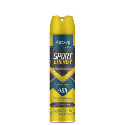 Imagem do produto Above Men Sport Energy 48h - Desodorante Aerosol Antitranspirante 150ml