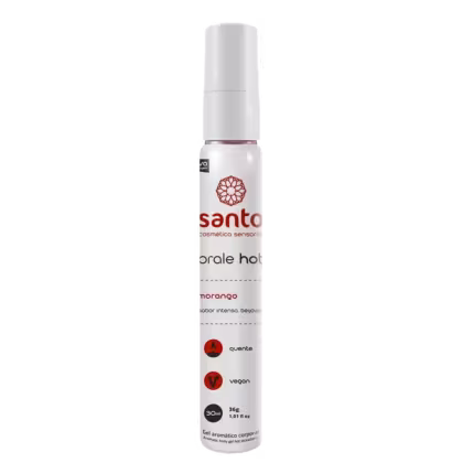 Imagem do produto Santo Cosméticos Orale Hot Morango - Gel Beijável 30ml