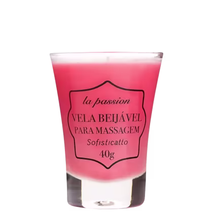Imagem do produto Vela Para Massagem Corporal Relaxante Beijável Aroma Morango