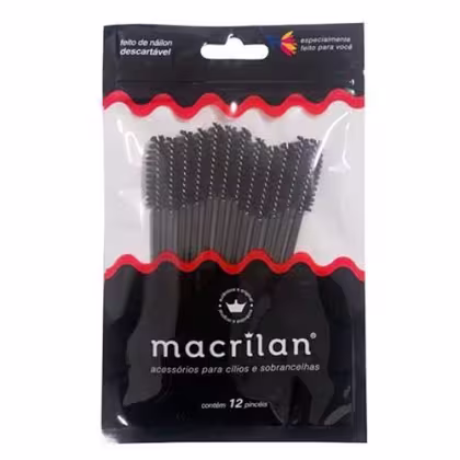 Imagem do produto Macrilan EJ302 - Escovas para Cílios e Sobrancelhas (12 Unidades)
