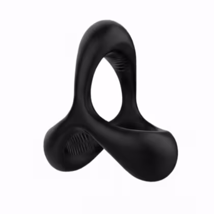 Anel Peniano Sexy Import Black Rider Triplo Preto, 1 produto.