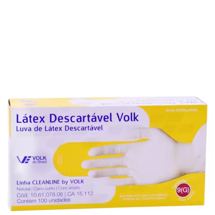 Imagem do produto Kit Volk do Brasil Látex G - Luva Descartável (100 Unidades)