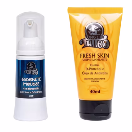 Imagem do produto Kit Tattoo Long Life Limpeza e Cicatrização Tatuagem (2 Produtos)