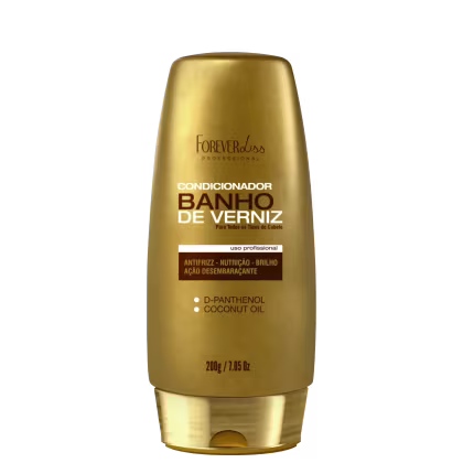 Imagem do produto Forever Liss Condicionador Banho De Verniz 200g Hidratação Profunda, Brilho e Redução de Frizz