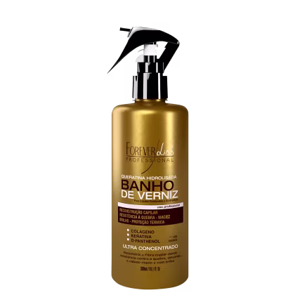 Imagem do produto Forever Liss Queratina Hidrolisada Banho De Verniz 300ml Reparação, Reconstrução e Brilho Intenso