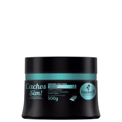 Imagem do produto Máscara Nutrição Umectação Haskell Cachos Sim 300g +Espátula