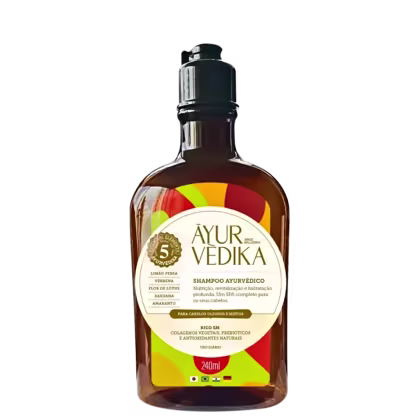 Imagem do produto Shampoo Ayurvédico Cabelos Mistos e Oleosos Nutri e Hidrata
