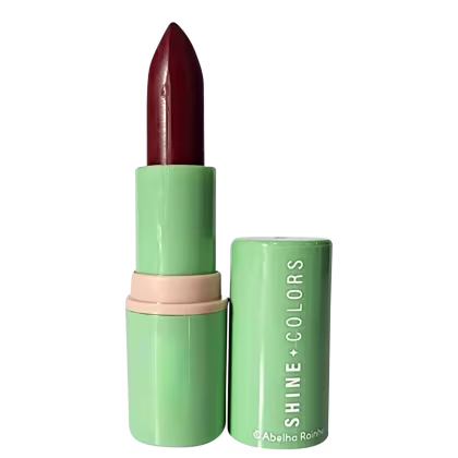 Imagem do produto Batom Matte Aveludado Vinho Marsala Com Fps Textura Macia Shine Colors 4g Abelha Rainha REF 9191