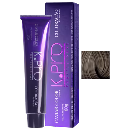 Imagem do produto K.Pro Caviar Color 7.1 Louro Médio Acinzentado - Coloração 60g