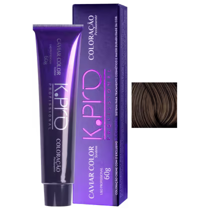 Imagem do produto K.Pro Caviar Color 5.7 Castanho Claro Marrom - Coloração 60g