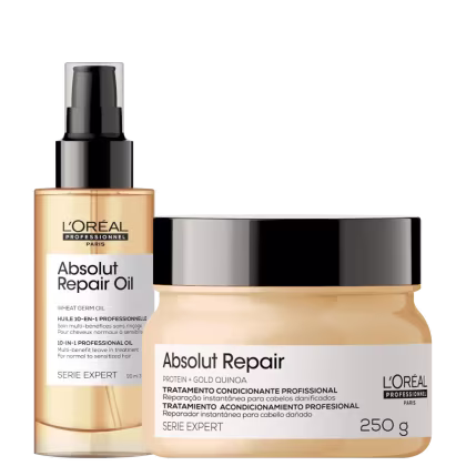 Imagem do produto Kit L'Oréal Professionnel Absolut Repair Tratamento 10 em 1 (2 Produtos)
