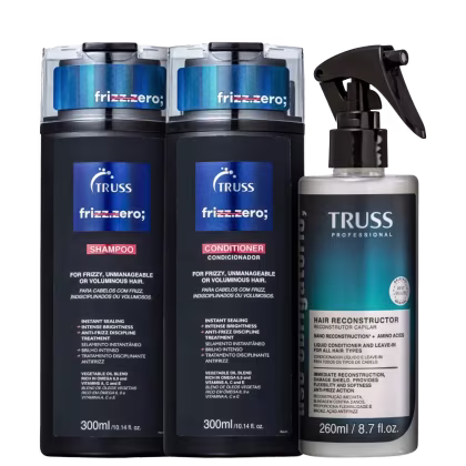 Imagem do produto Kit TRUSS Frizz Zero + Uso Obrigatório Trio Care (3 Produtos)