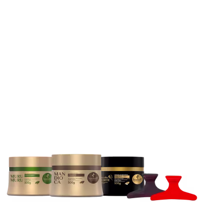 Imagem do produto Kit Máscaras Cronograma Haskell Completo 300g +2 Presilhas