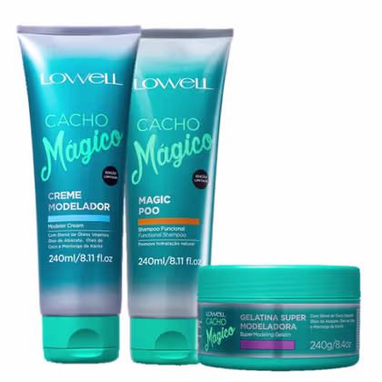 Imagem do produto Kit Lowell Cacho Mágico Ação Modeladora (3 Produtos)