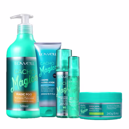 Imagem do produto Kit Lowell Cacho Mágico Super Acabamento Mix (5 Produtos)