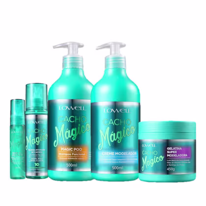 Imagem do produto Kit Lowell Cacho Mágico Definição Máxima Salão (5 Produtos)