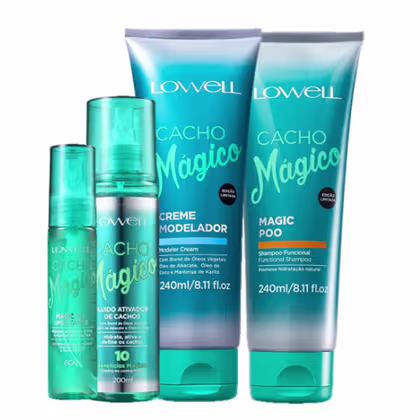 Imagem do produto Kit Lowell Cacho Mágico Quarteto Definição (4 Produtos)