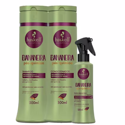 Imagem do produto Kit Haskell Bananeira Pós-Química Trio (3 Produtos)