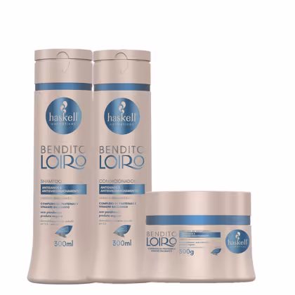 Imagem do produto Kit Haskell Bendito Loiro Essential Care Trio (3 Produtos)