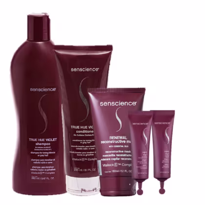 Imagem do produto Kit Senscience True Hue Violet + Renewal Mask + CPR (5 Produtos)