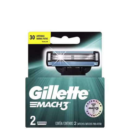 Imagem do produto Gillette Mach3 - Carga para Aparelho de Barbear (2 Unidades)