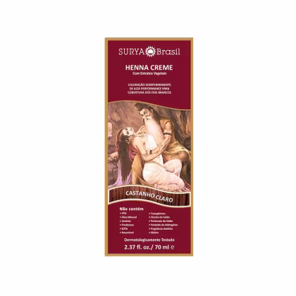 Imagem do produto Surya Brasil Henna Creme Castanho Claro - Coloração Semipermanente 70ml