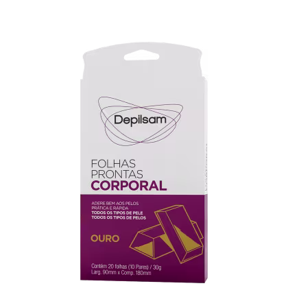 Imagem do produto Depilsam Ouro - Folhas Depilatórias Corporais (20 Unidades)