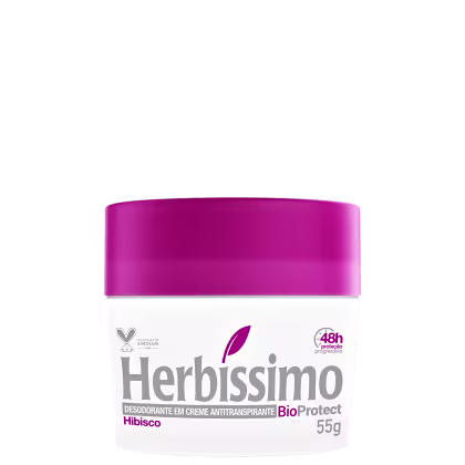 Imagem do produto Herbíssimo BioProtect Hibisco - Desodorante Creme Antitranspirante 55g
