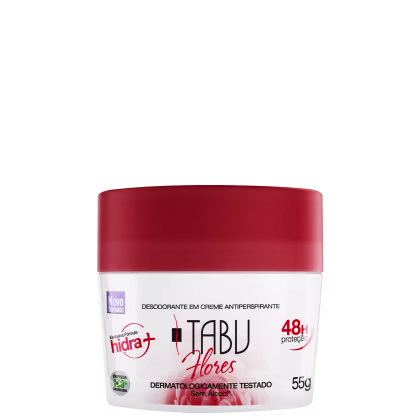 Imagem do produto Tabu Flores  - Desodorante Antitranspirante em Creme 55g