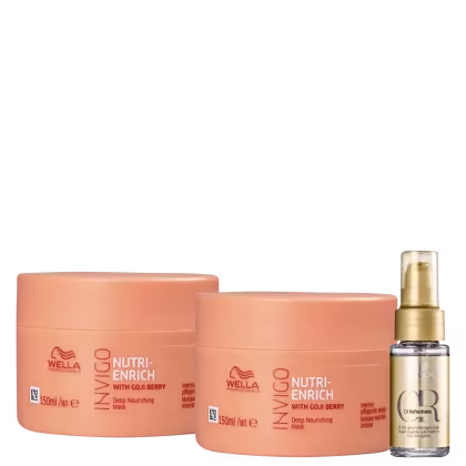 Imagem do produto Kit Wella Professionals Nutri-Enrich Combo Mask + Reflections (3 Produtos)