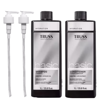 Imagem do produto Kit Truss Basic - Shampoo 1L + Condicionador 1L + Válvula Pump