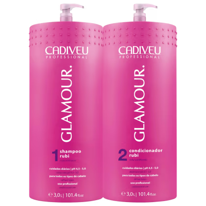 Imagem do produto Cadiveu Glamour Rubi Shampoo+Condicionador 3L