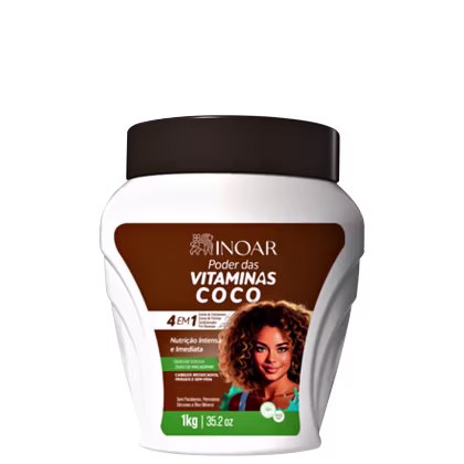 Imagem do produto Inoar Poder das Vitaminas Coco - Creme Capilar Multifuncional 1kg