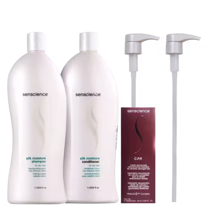 Imagem do produto Kit Senscience Silk Moisture Salon + CPR + Válvulas Pump (6 Produtos)