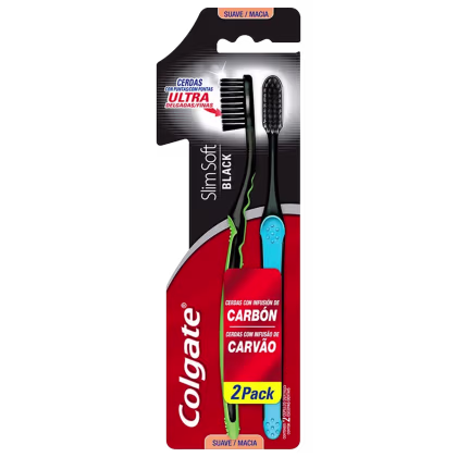 Imagem do produto Colgate Slim Soft Black - Escova de Dente (2 Unidades)