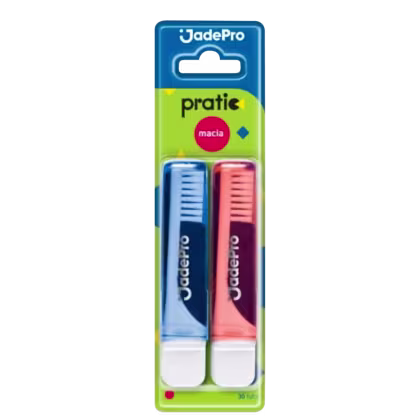 Imagem do produto Kit Jadepro Escovas de Dentes Pratic (2 Unidades)